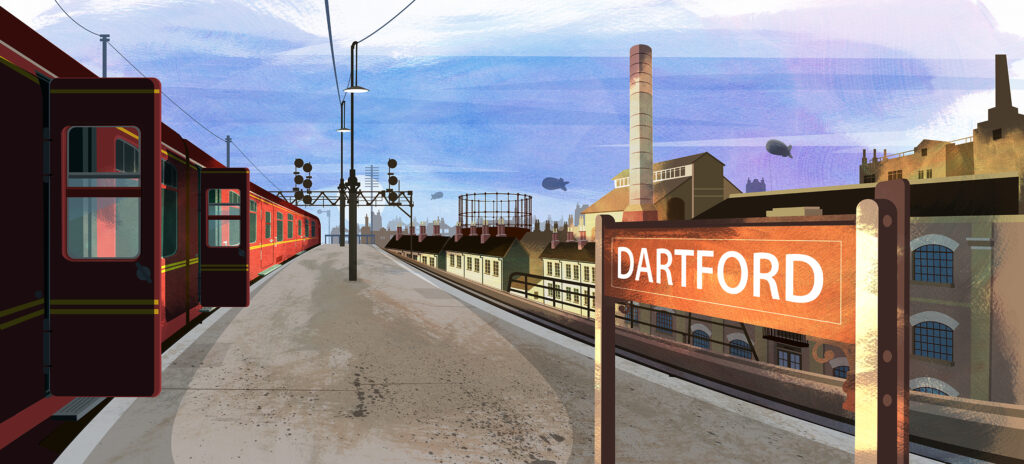 Lucky! Dartford station during the Blitz